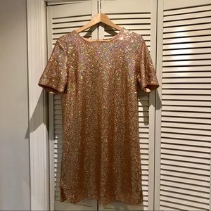Soprano Rose Gold Sequin Dress